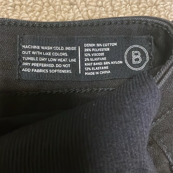 Blanqi maternity black clean wash denim support skinny jeans, 6 - Picture 4 of 5